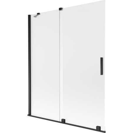 Mexen Velar Duschwand 2-flügelig schiebbar 140 x 150 cm, matt, schwarz - 896-140-000-31-70