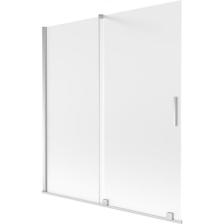 Mexen Velar Badewannenfaltwand 2-flügelig verschiebbar 150 x 150 cm, matt, chrom - 896-150-000-31-01