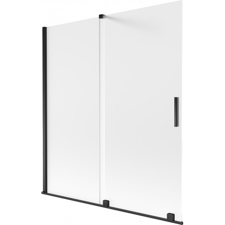 Mexen Velar 2-flügelige Duschwand, Schiebetür 150 x 150 cm, matt, schwarz - 896-150-000-31-70