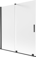 Mexen Velar 2-flügelige Duschwand, Schiebetür 150 x 150 cm, matt, schwarz - 896-150-000-31-70