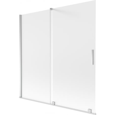 Mexen Velar Badewannenabtrennung 2-flügelig verschiebbar 160 x 150 cm, matt, Chrom - 896-160-000-31-01