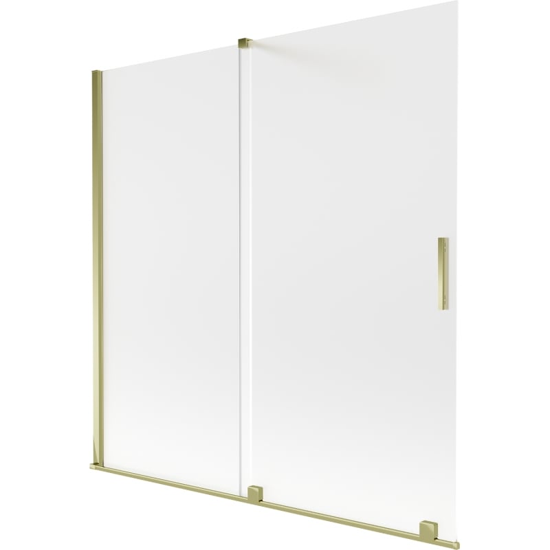 Mexen Velar Duschwand 2-flügelig verschiebbar 160 x 150 cm, matt, gold - 896-160-000-31-50