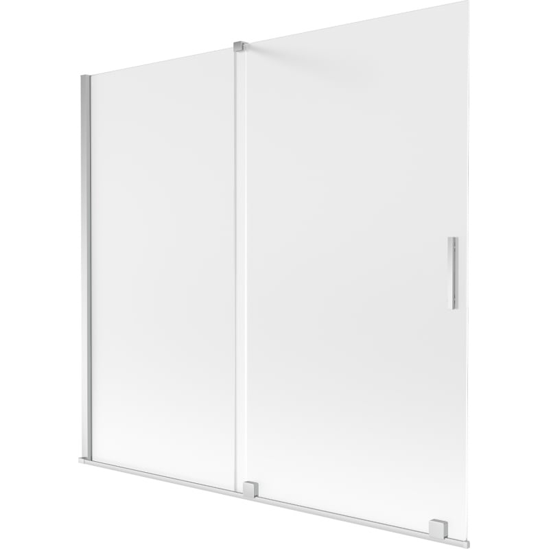 Mexen Velar Duschabtrennung 2-flügelig verschiebbar 170 x 150 cm, matt, Chrom - 896-170-000-31-01
