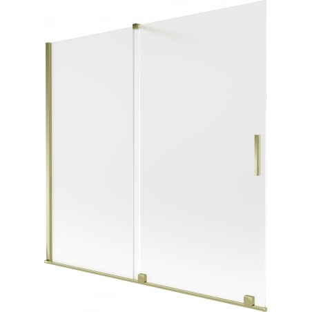 Mexen Velar Duschwand 2-flügelig schiebbar 170 x 150 cm, matt, gold - 896-170-000-31-50