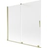 Mexen Velar Duschwand 2-flügelig schiebbar 170 x 150 cm, matt, gold - 896-170-000-31-50