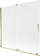 Mexen Velar Duschwand 2-flügelig schiebbar 170 x 150 cm, matt, gold - 896-170-000-31-50