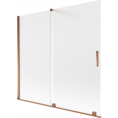 Mexen Velar Duschabtrennung 2-teilig verschiebbar 170 x 150 cm, matt, Roségold - 896-170-000-31-60