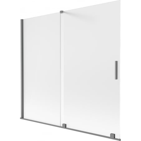 Mexen Velar Duschwand 2-flügelig verschiebbar 170 x 150 cm, matt, Gun Metal - 896-170-000-31-95