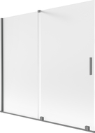 Mexen Velar Duschwand 2-flügelig verschiebbar 170 x 150 cm, matt, Gun Metal - 896-170-000-31-95