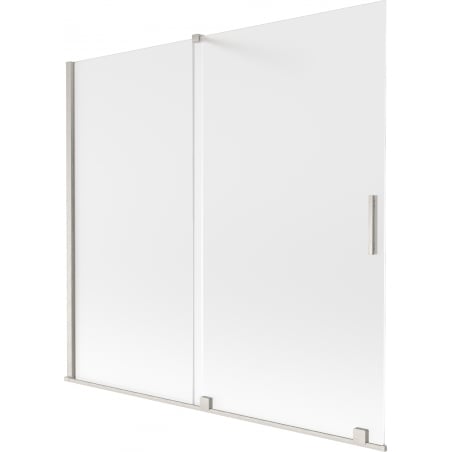 Mexen Velar Duschwand 2-flügelig verschiebbar 170 x 150 cm, satiniert, gebürsteter Nickel - 896-170-000-31-97