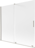 Mexen Velar Duschwand 2-flügelig verschiebbar 170 x 150 cm, satiniert, gebürsteter Nickel - 896-170-000-31-97