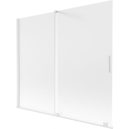 Mexen Velar Duschwand, 2-flügelig, verschiebbar, 180 x 150 cm, matt, weiß - 896-180-000-31-20