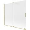 Mexen Velar 2-flügelige Schiebeduschwand 180 x 150 cm, mattiert, gebürstetes Gold - 896-180-000-31-55