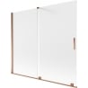 Mexen Velar Duschwand, 2-flügelig, verschiebbar, 180 x 150 cm, mattiert, Roségold - 896-180-000-31-60