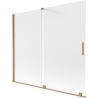 Mexen Velar Duschwand 2-flügelig verschiebbar 180 x 150 cm, matt, gebürstetes Kupfer - 896-180-000-31-65