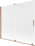 Mexen Velar Duschwand 2-flügelig verschiebbar 180 x 150 cm, matt, gebürstetes Kupfer - 896-180-000-31-65