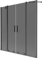 Mexen Velar Duo Duschabtrennung 2-flügelig verschiebbar 150 x 150 cm, Graphit, Gun Metal - 896-150-000-42-95