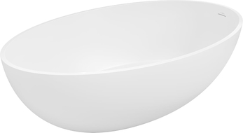 Mexen Prato freistehende Wanne aus Konglomerat 170 x 100 cm, weiß matt - 57251701000