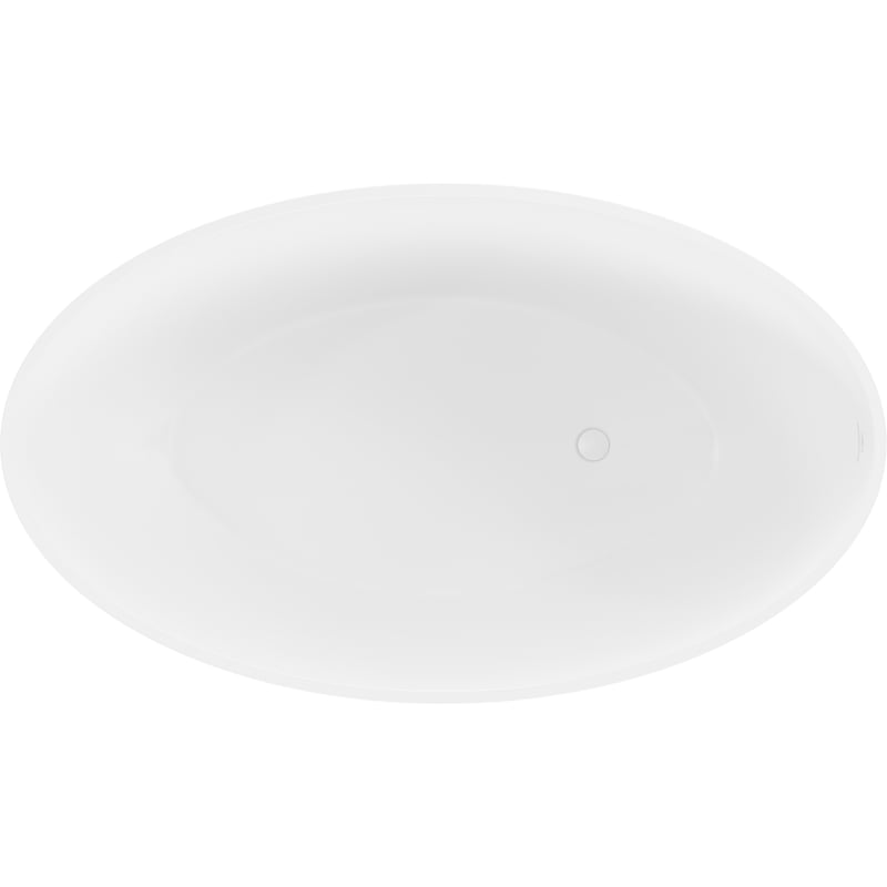 Mexen Prato freistehende Wanne aus Konglomerat 170 x 100 cm, weiß matt - 57251701000