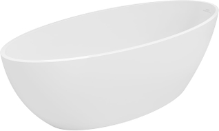 Mexen Prato freistehende Badewanne aus Konglomerat 170 x 70 cm, weiß matt - 57251707000
