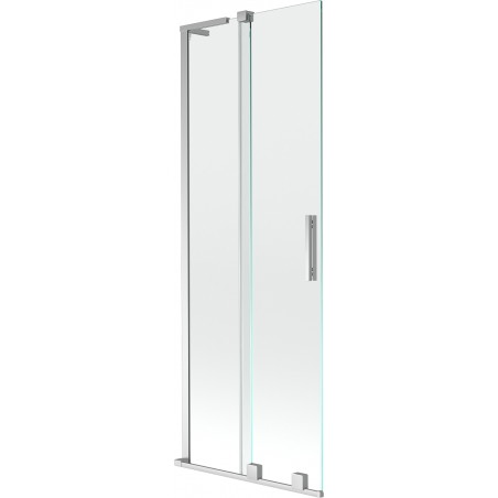 Mexen Velar L Badewannen-Bildschirm, 2-flügelig, verschiebbar, 70 x 150 cm, transparent, Chrom - 896-070-003-01-01