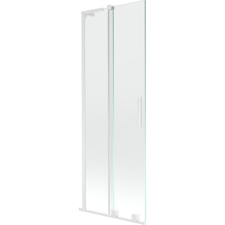 Mexen Velar L Duschtrennwand 2-flügelig verschiebbar 70 x 150 cm, transparent, weiß - 896-070-003-01-20