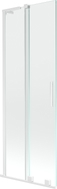 Mexen Velar L Duschtrennwand 2-flügelig verschiebbar 70 x 150 cm, transparent, weiß - 896-070-003-01-20