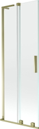 Mexen Velar L Badewannenfaltwand 2-teilig verschiebbar 70 x 150 cm, transparent, gold - 896-070-003-01-50