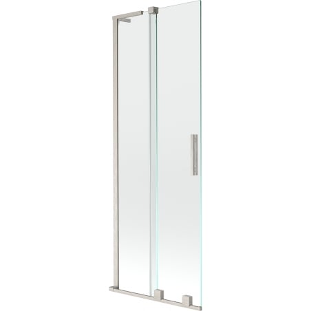 Mexen Velar L zweiflügelige verschiebbare Duschabtrennung 70 x 150 cm, transparent, gebürsteter Nickel - 896-070-003-01-97