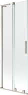 Mexen Velar L zweiflügelige verschiebbare Duschabtrennung 70 x 150 cm, transparent, gebürsteter Nickel - 896-070-003-01-97