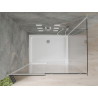 Mexen Omega Schiebedusche 120 x 80 cm, transparent, Chrom + Flat-Duschwanne - 825-120-080-01-00-4010