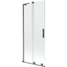 Mexen Velar L Duschtür, 2-flügelig, verschiebbar, 80 x 150 cm, transparent, gebürstet, gun gray - 896-080-003-01-66
