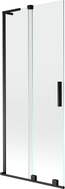 Mexen Velar L Duschwand 2-flügelig schiebbar 80 x 150 cm, transparent, schwarz - 896-080-003-01-70