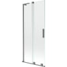 Mexen Velar L 2-flügelige verschiebbare Badewannenwand 80 x 150 cm, transparent, Gun Metal - 896-080-003-01-95