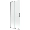Mexen Velar L Wannenfaltwand 2-flügelig verschiebbar 85 x 150 cm, transparent, Chrom - 896-085-003-01-01