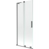 Mexen Velar L 2-flügelige, verschiebbare Badewannenabtrennung 85 x 150 cm, transparent, Gun Metal - 896-085-003-01-95