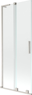Mexen Velar L 2-flügeliges Duschwand-Schiebeelement 85 x 150 cm, transparent, gebürsteter Nickel - 896-085-003-01-97