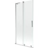 Mexen Velar L Badewannenaufsatz 2-flügelig, verschiebbar 90 x 150 cm, transparent, Chrom - 896-090-003-01-01