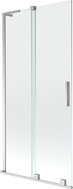 Mexen Velar L Badewannenaufsatz 2-flügelig, verschiebbar 90 x 150 cm, transparent, Chrom - 896-090-003-01-01