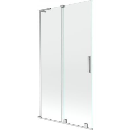 Mexen Velar L Duschabtrennung für Badewanne 2-flügelig verschiebbar 100 x 150 cm, transparent, chrom - 896-100-003-01-01
