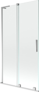 Mexen Velar L Duschabtrennung für Badewanne 2-flügelig verschiebbar 100 x 150 cm, transparent, chrom - 896-100-003-01-01