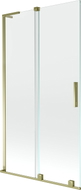 Mexen Velar L Badewannenfaltwand 2-flügelig verschiebbar 100 x 150 cm, transparent, gold - 896-100-003-01-50