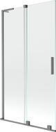 Mexen Velar L zweiflügelige, verschiebbare Duschwand 100 x 150 cm, transparent, gun metal - 896-100-003-01-95