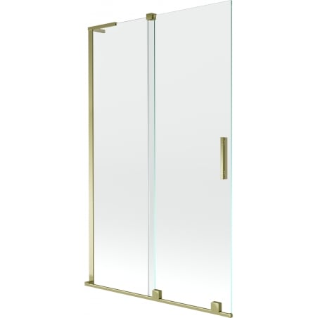 Mexen Velar L 2-flügelige Duschabtrennung 110 x 150 cm, transparent, gold - 896-110-003-01-50