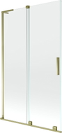 Mexen Velar L 2-flügelige Duschabtrennung 110 x 150 cm, transparent, gold - 896-110-003-01-50