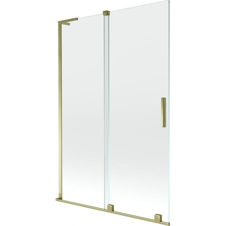 Mexen Velar L Badewannenfaltwand 2-teilig verschiebbar 120 x 150 cm, transparent, gold - 896-120-003-01-50