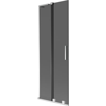 Mexen Velar L Badewannenabtrennung 2-flügelig Schiebbar 70 x 150 cm, Graphit, Chrom - 896-070-003-41-01