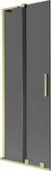 Mexen Velar L Badewannenwand 2-flügelig verschiebbar 70 x 150 cm, Graphit, Gold gebürstet - 896-070-003-41-55
