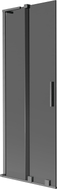 Mexen Velar L Duschwand 2-flügelig verschiebbar 70 x 150 cm, graphit, gebürstetes Gun Gray - 896-070-003-41-66