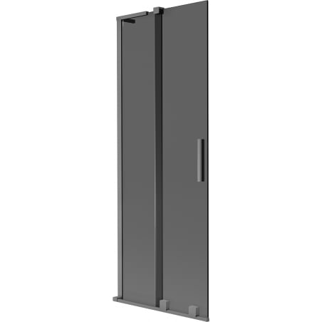 Mexen Velar L Badewannenfaltwand 2-teilig verschiebbar 70 x 150 cm, grafit, gun metal - 896-070-003-41-95